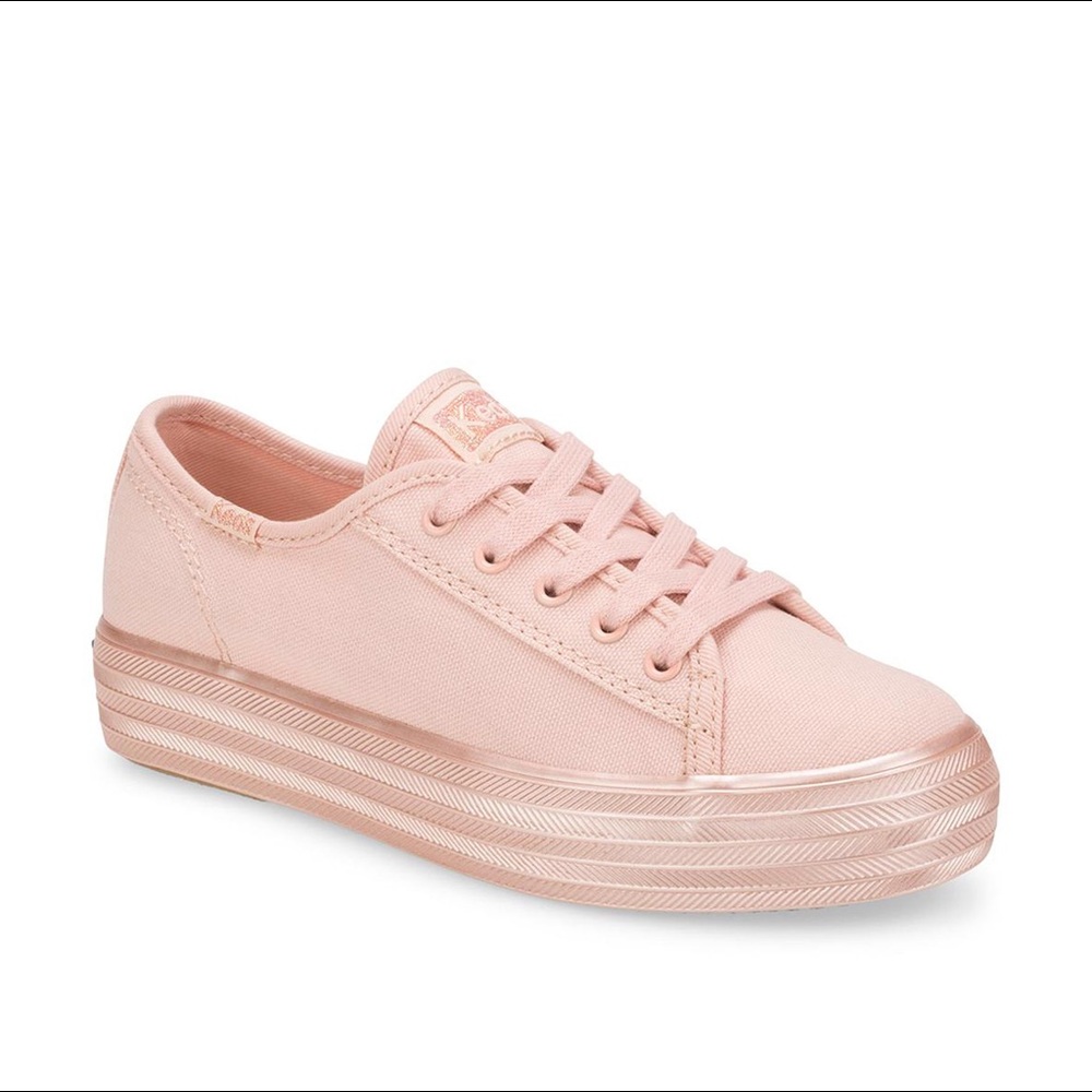 Blush Pink Platform Keds
